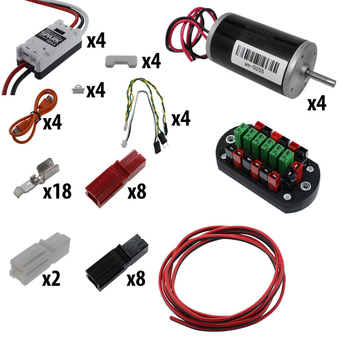 Electronic Bundles Builder - BCNX4C3 - 1) Processor=NONE, 2) Speed Controller=Spark MAX, 3) # of Motors=4, 4) Motor Type=CIM, 5) Power Distribution=PP45 Power Board - migrated