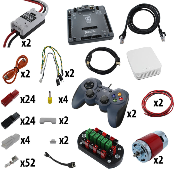 Electronic Bundles Builder - BCRX2R3 - 1) Processor=roboRIO, 2) Speed Controller=Spark MAX, 3) # of Motors=2, 4) Motor Type=RedLine, 5) Power Distribution=PP45 Power Board - migrated