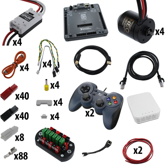 Electronic Bundles Builder - BCRX453 - 1) Processor=roboRIO, 2) Speed Controller=Spark MAX, 3) # of Motors=4, 4) Motor Type=NEO 550, 5) Power Distribution=PP45 Power Board - migrated