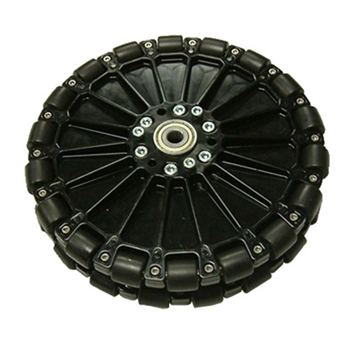 8 in. Dualie Plastic Omni Wheel w/ 3/8 in. Bearings - am-0474 - migrated