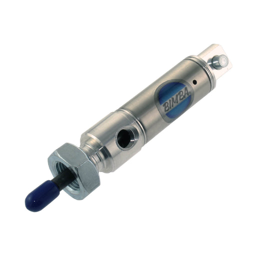 0.75 in. Bore 0.5 in. Stroke Spring Extended Bimba Air Cylinder 040.5-RP with mounting nut - am-0591 - migrated