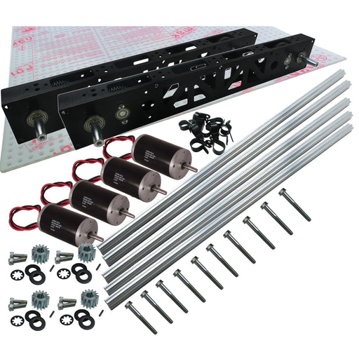 Nano Tube 20 in. Chassis, 4 gearboxes, 4 - 1/2 in. key shafts - am-0968KIT - option=Kit to Build - migrated