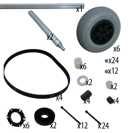AM14U3 Upgrade Kit 6WD with 8 in. Pneumatic Wheels - am-14U3-PN8 - migrated