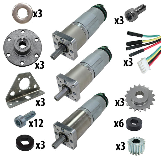3/8 in. Hex Planetary Gearmotor Kit - am-2281a - migrated