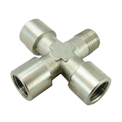 Fitting Cross Brass 1/8 in. NPT 3 F 1 M - am-2380 - migrated