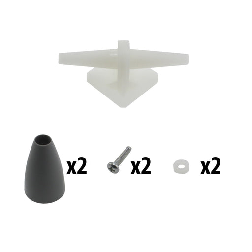 4 in. Standard Mecanum Single Axle Roller Kit - am-2539 - migrated