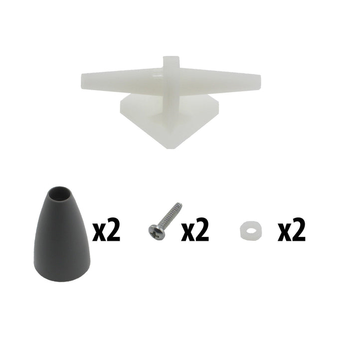 4 in. Standard Mecanum Single Axle Roller Kit - am-2539 - migrated