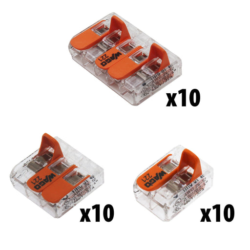 WAGO 221 Series LEVER-NUTS Compact Splice Connector MultiPack - am-2578a - migrated