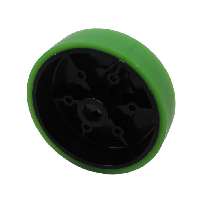 Stealth and Sushi Wheels - am-2647_green - Durometer=35A, Bore=1/2 in Hex, Diameter=4 inch - migrated