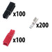 Powerpole Kit 100 Red and Black Housings 200 Contacts - am-2912 - migrated