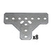 REV 15 mm T Bracket 8 Pack - am-3239a - migrated