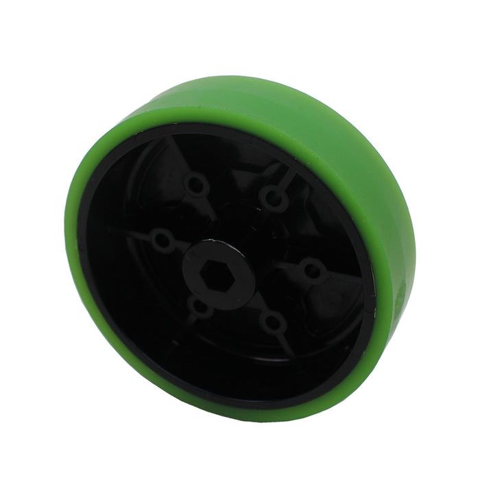 Stealth and Sushi Wheels - am-3435_green - Durometer=35A, Bore=3/8 in Hex, Diameter=4 inch - migrated
