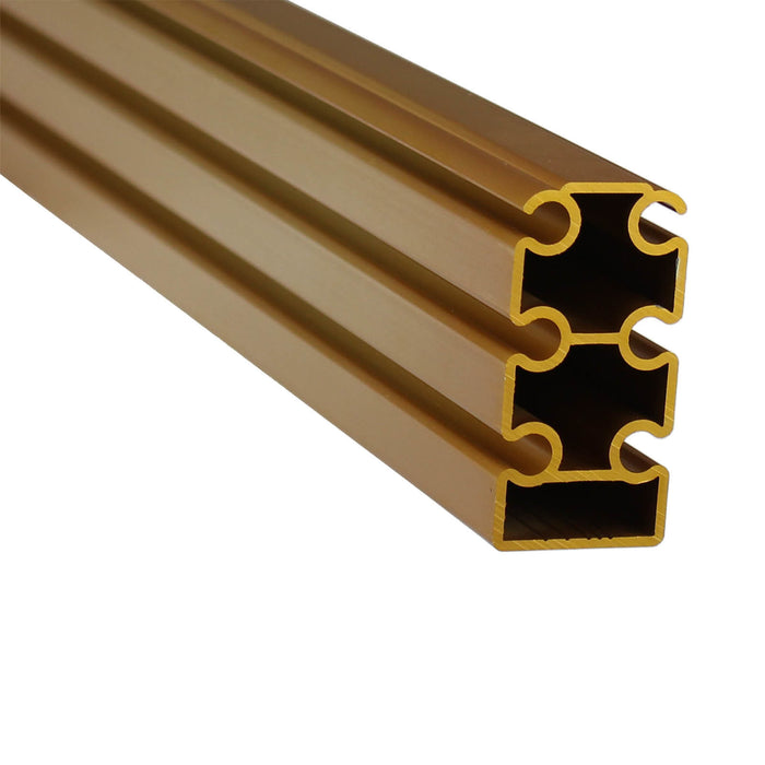 2 x 1 Walnut Extrusion Different Lengths - am-3478-3_gold - Length=36 in., Color=Gold - migrated