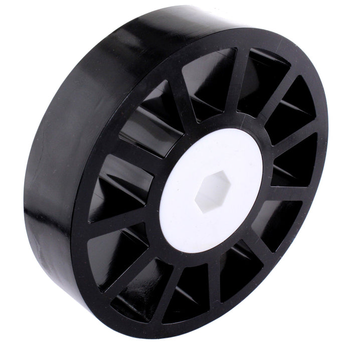Custom Colored 35A Durometer Compliant Wheels - am-3480_35A_black - Diameter=4 in, Color=Black - migrated