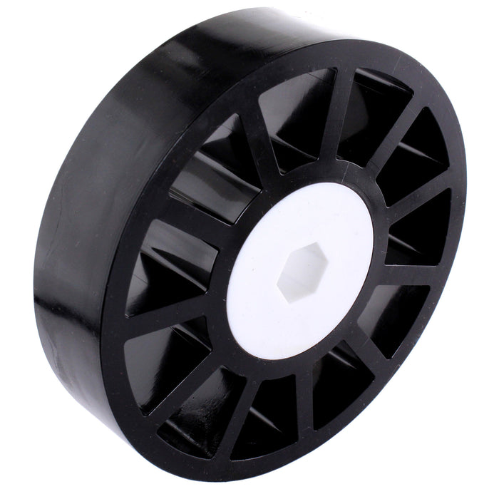 Custom Colored 35A Durometer Compliant Wheels - am-3480_35A_black - Diameter=4 in, Color=Black - migrated