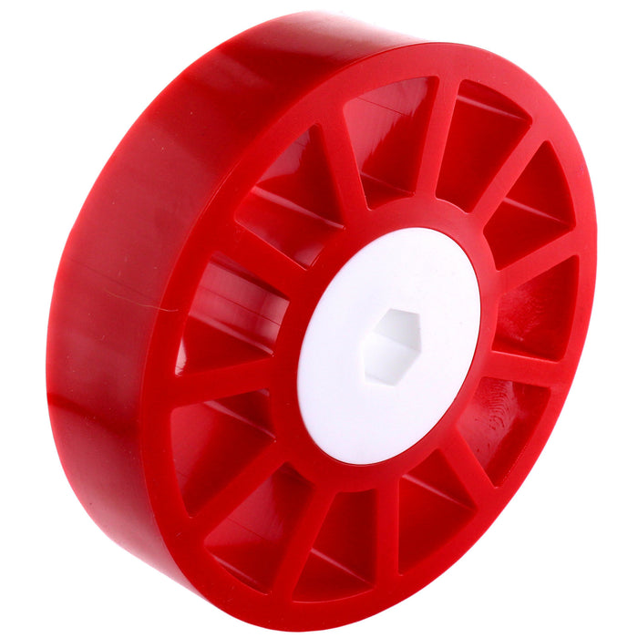 Custom Colored 35A Durometer Compliant Wheels - am-3480_35A_red - Diameter=4 in, Color=Red - migrated