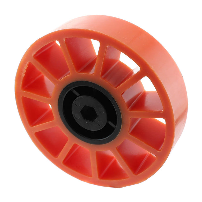 Compliant Wheels - am-3562_orange - Diameter=4 inch, Durometer=40A, Bore=3/8 in Hex - migrated