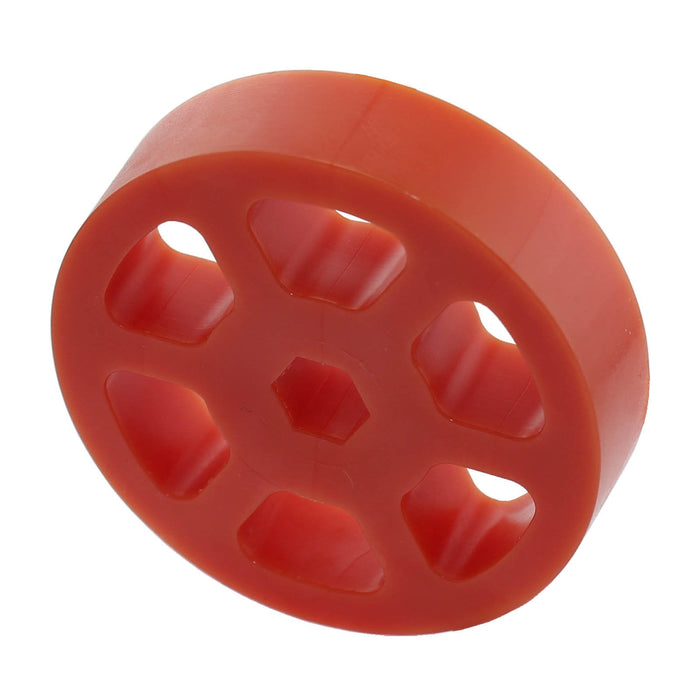 Compliant Wheels - am-3571_orange - Diameter=2 inch, Durometer=40A, Bore=3/8 in Hex - migrated