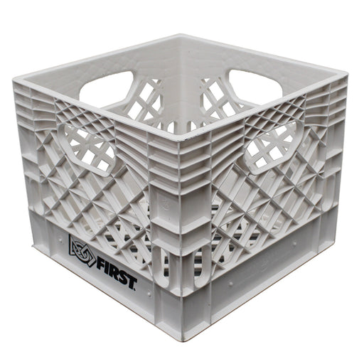 Farm Plast White 13 in. x 13 in. x 11 in. Milk Crate - am-3741 - migrated