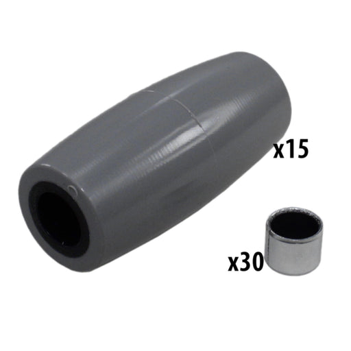 6 in. Mecanum SR Single Wheel Roller Replacement Bundle - am-3857 - migrated