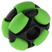 2 in. Dualie Omni Wheel - am-3902_green - Bore=14 mm Hex, Durometer=35A - migrated