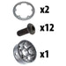 8 in. HD Pneumatic Wheel Hub Assembly 1.125 in. Bearing Bore - am-3933 - migrated
