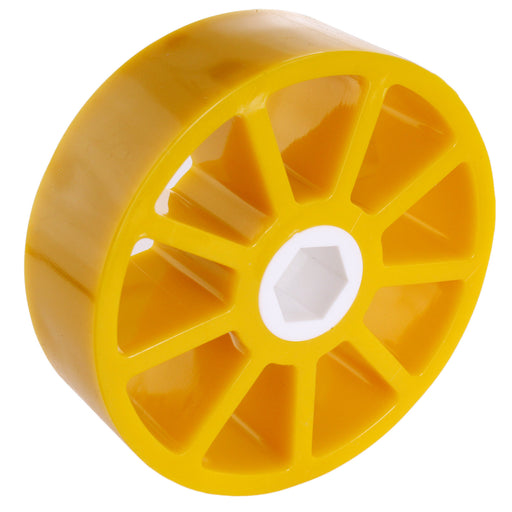 Custom Colored 35A Durometer Compliant Wheels - am-3945_35A_yellow - Diameter=3 in, Color=Yellow - migrated