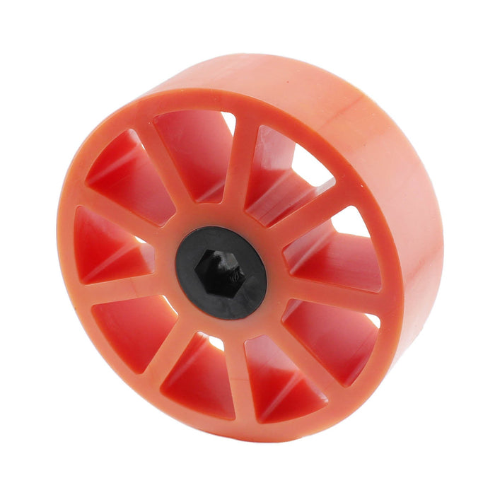Compliant Wheels - am-3946_orange - Diameter=3 inch, Durometer=40A, Bore=3/8 in Hex - migrated