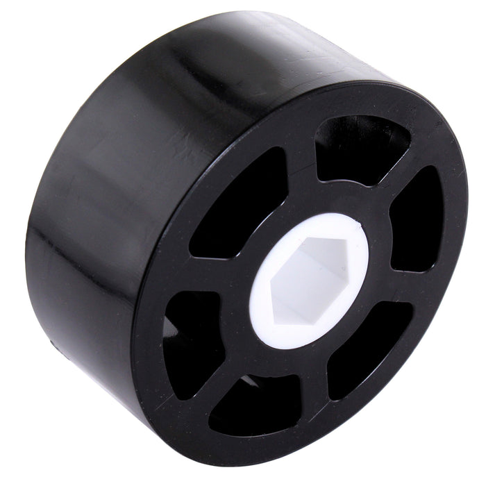 Custom Colored 35A Durometer Compliant Wheels - am-3949_35A_black - Diameter=2.25 in, Color=Black - migrated