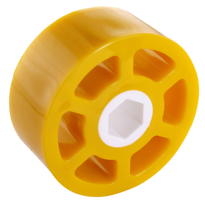 Custom Colored 35A Durometer Compliant Wheels - am-3949_35A_yellow - Diameter=2.25 in, Color=Yellow - migrated