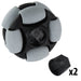 2 in. Dualie Omni Wheel - am-3951_gray - Bore=1/2 in Hex, Durometer=80A - migrated