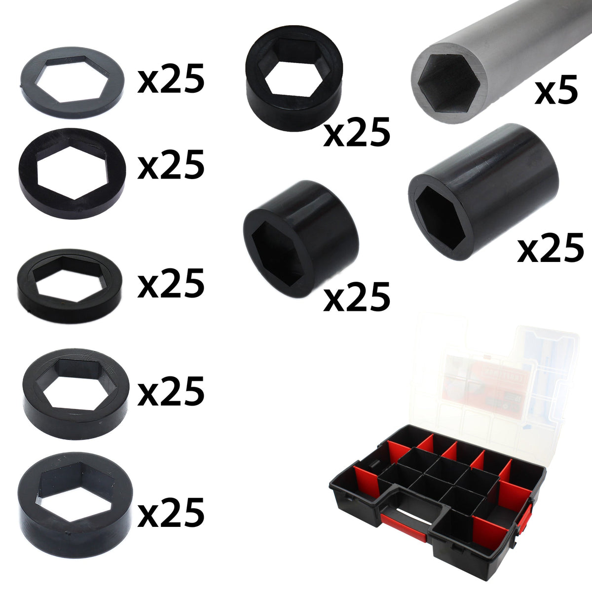 1/2 in. Hex Spacer Kit — AndyMark
