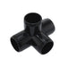 3/4 in. 4-Way PVC Tee - am-4281_4_Black - migrated
