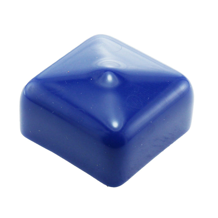 1x1 in. Short Square Tube Cap - am-4305_blue - Color=Blue - migrated
