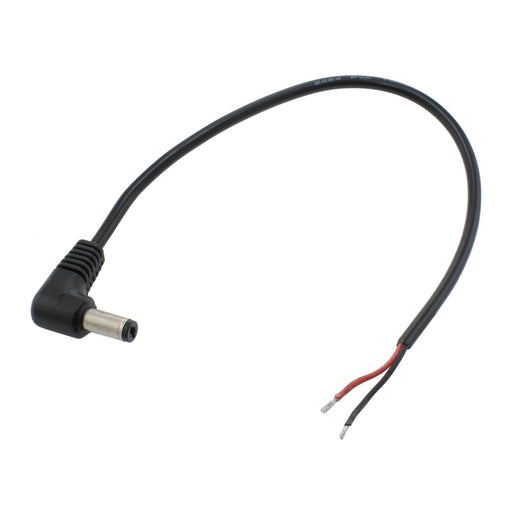 5.5 mm Right Angle Male DC Barrel 20 AWG Cable - am-4356 - migrated