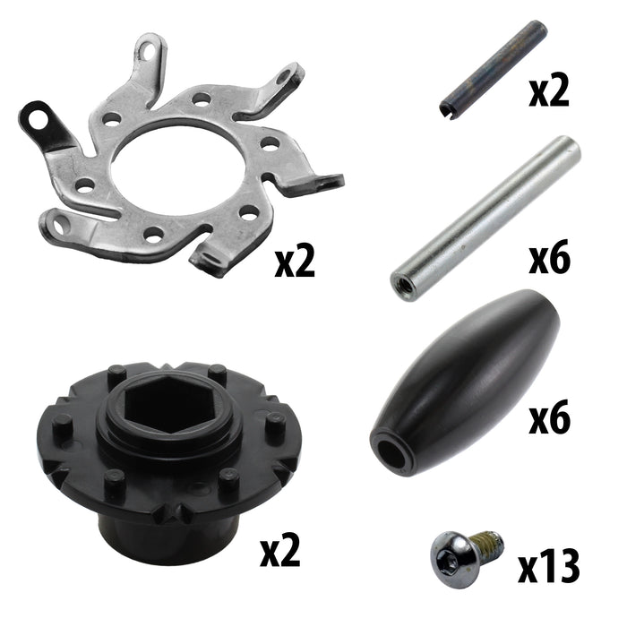 2.25 in. HD Mecanum Vectored Intake Wheel