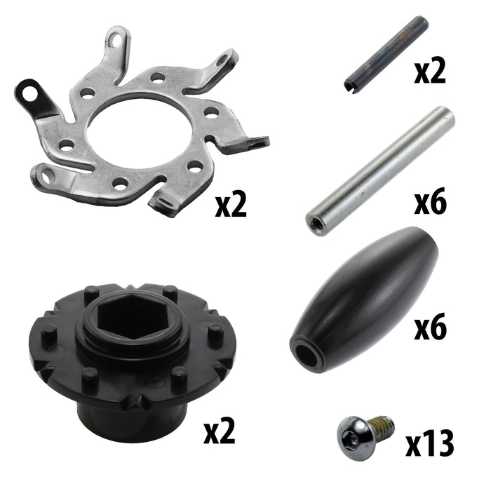 2.25 in. HD Mecanum Vectored Intake Wheel