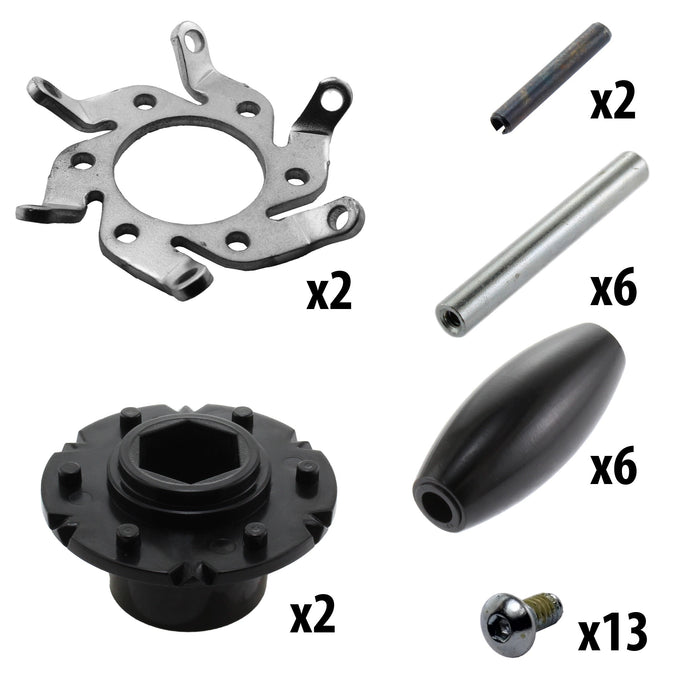 2.25 in. HD Mecanum Vectored Intake Wheel