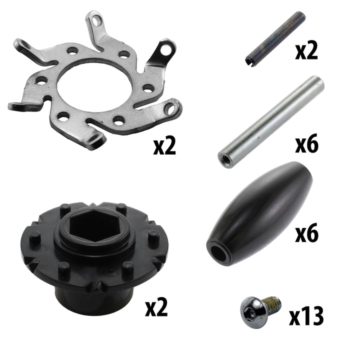 2.25 in. HD Mecanum Vectored Intake Wheel