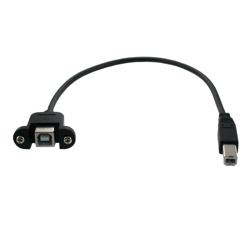 USB B Male to USB B Female Panel Mount - am-4561_1 - Image-1 - migrated