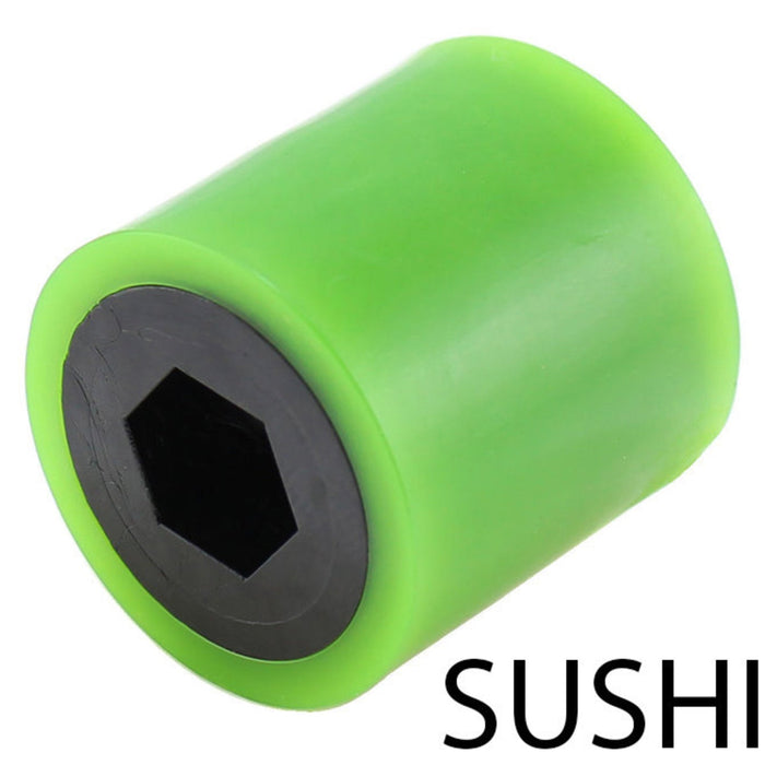 Stealth and Sushi Wheels - am-4590_green - Durometer=35A, Bore=3/8 in Hex, Diameter=1 inch - migrated