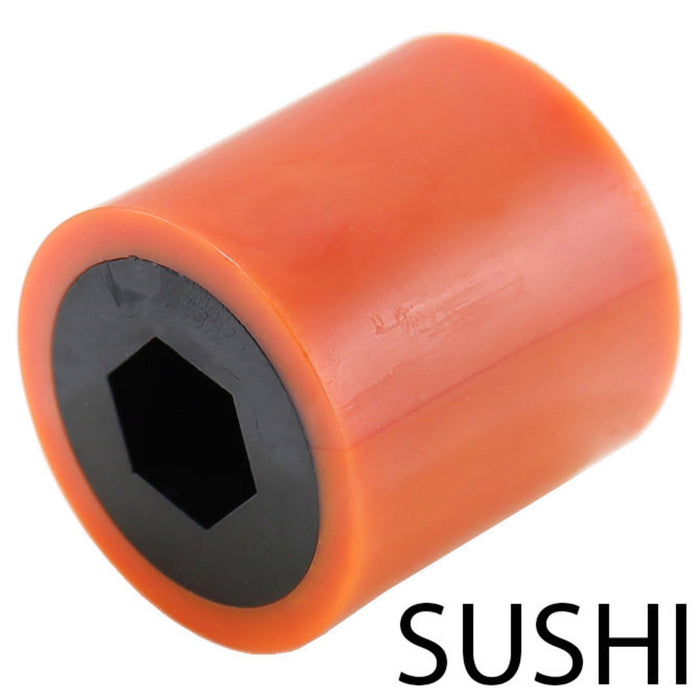 Stealth and Sushi Wheels - am-4590_orange - Durometer=40A, Bore=3/8 in Hex, Diameter=1 inch - migrated