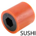 Stealth and Sushi Wheels - am-4590_orange - Durometer=40A, Bore=3/8 in Hex, Diameter=1 inch - migrated