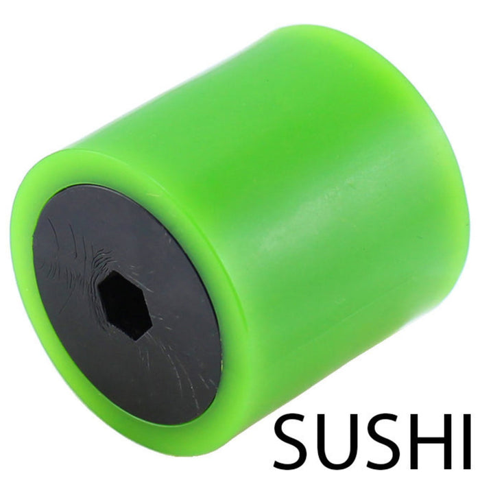 Stealth and Sushi Wheels - am-4592_green - Durometer=35A, Bore=5 mm Hex, Diameter=1 inch - migrated