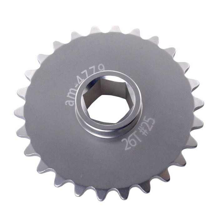 25 Series Symmetrical Hub Sprockets - am-4779 - Tooth Count=26, Bore=500 Hex - migrated