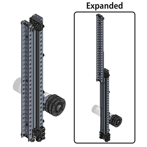 Robits Compact Linear Slide - am-4846a_NM - Stages=1 Stage, Motor=Motor Not Included - migrated