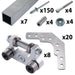1x1 Compact Elevator Bearing and Structure Kits - am-4874 - Stage=2 Stage, Extrusion Included=Yes - migrated