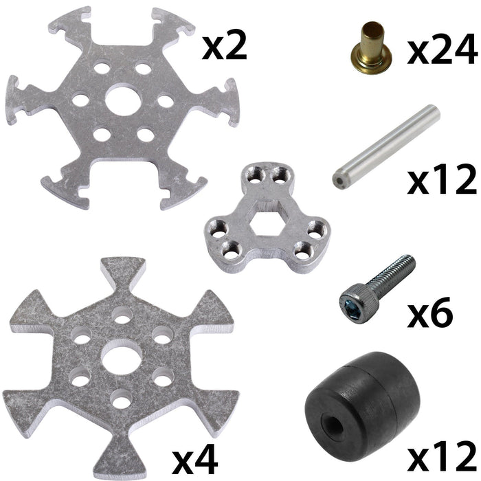 3 in. Dualie Aluminum Omni Wheel With 3/8 Hex Bore - am-4979_2 - Image-2 - migrated