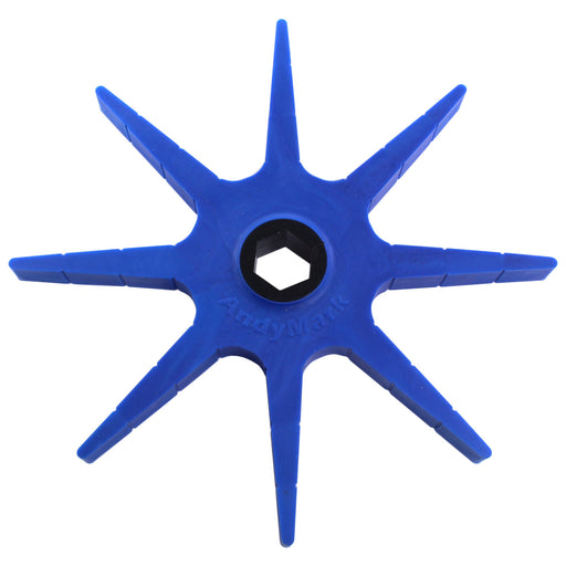 Compliant Stars - am-5123_blue - Bore=1/2 in Hex, Durometer=50A - migrated