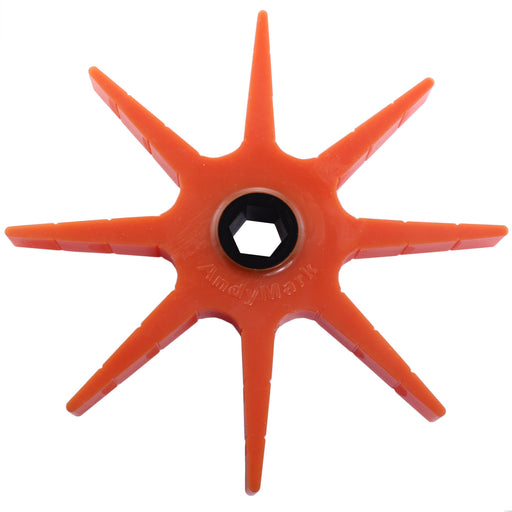 Compliant Stars - am-5123_orange - Bore=1/2 in Hex, Durometer=40A - migrated